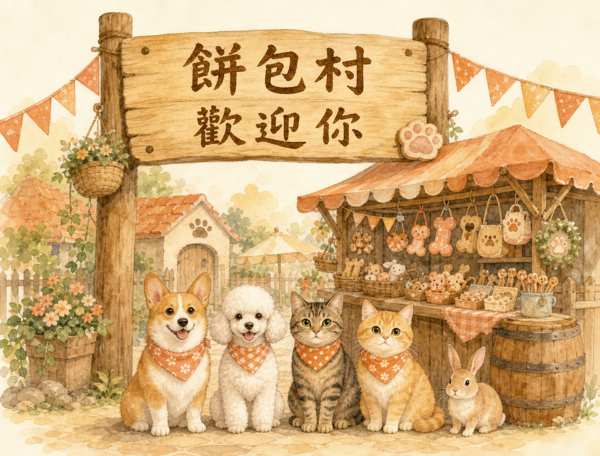 毛孩水彩肖像