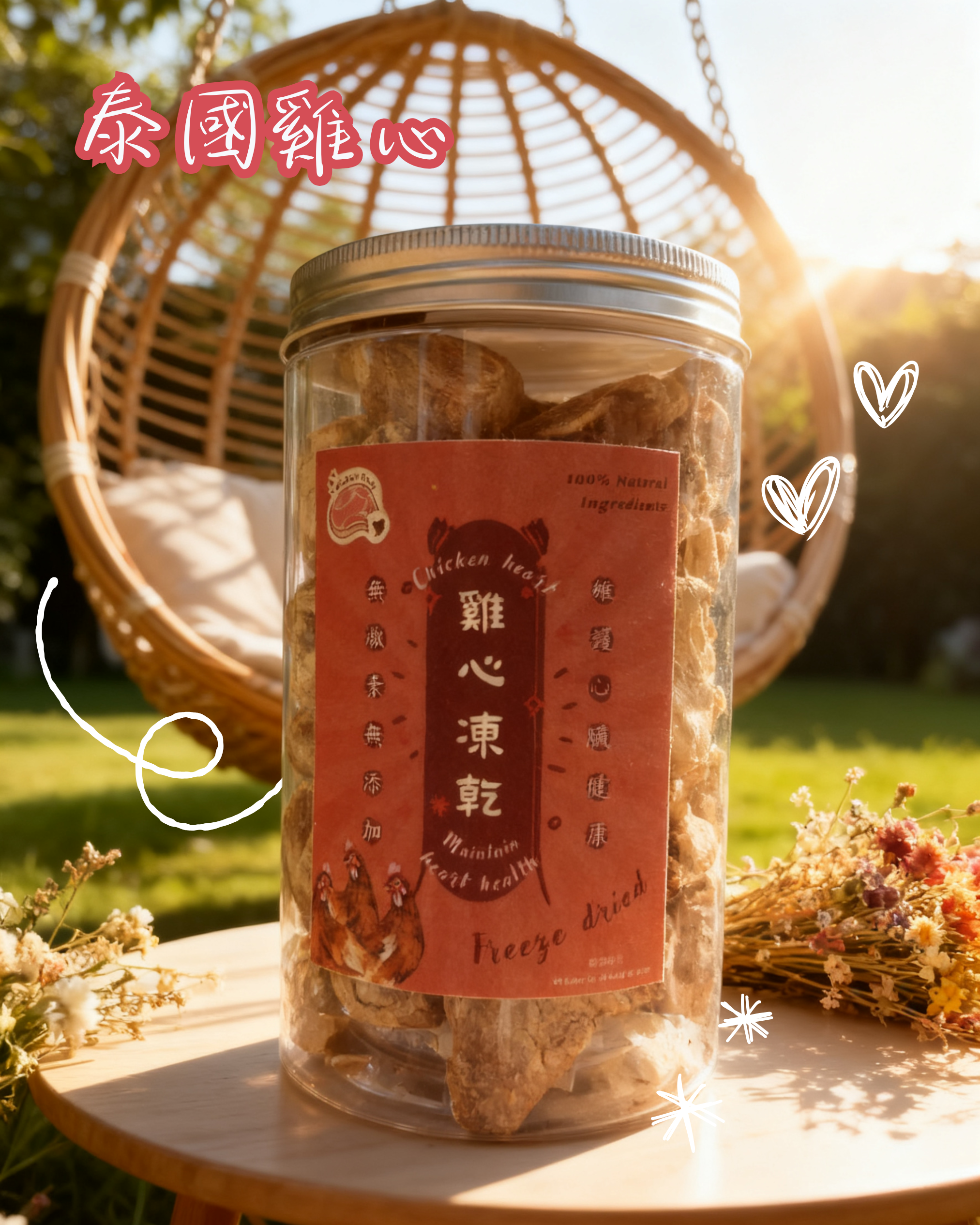 泰國雞心凍乾