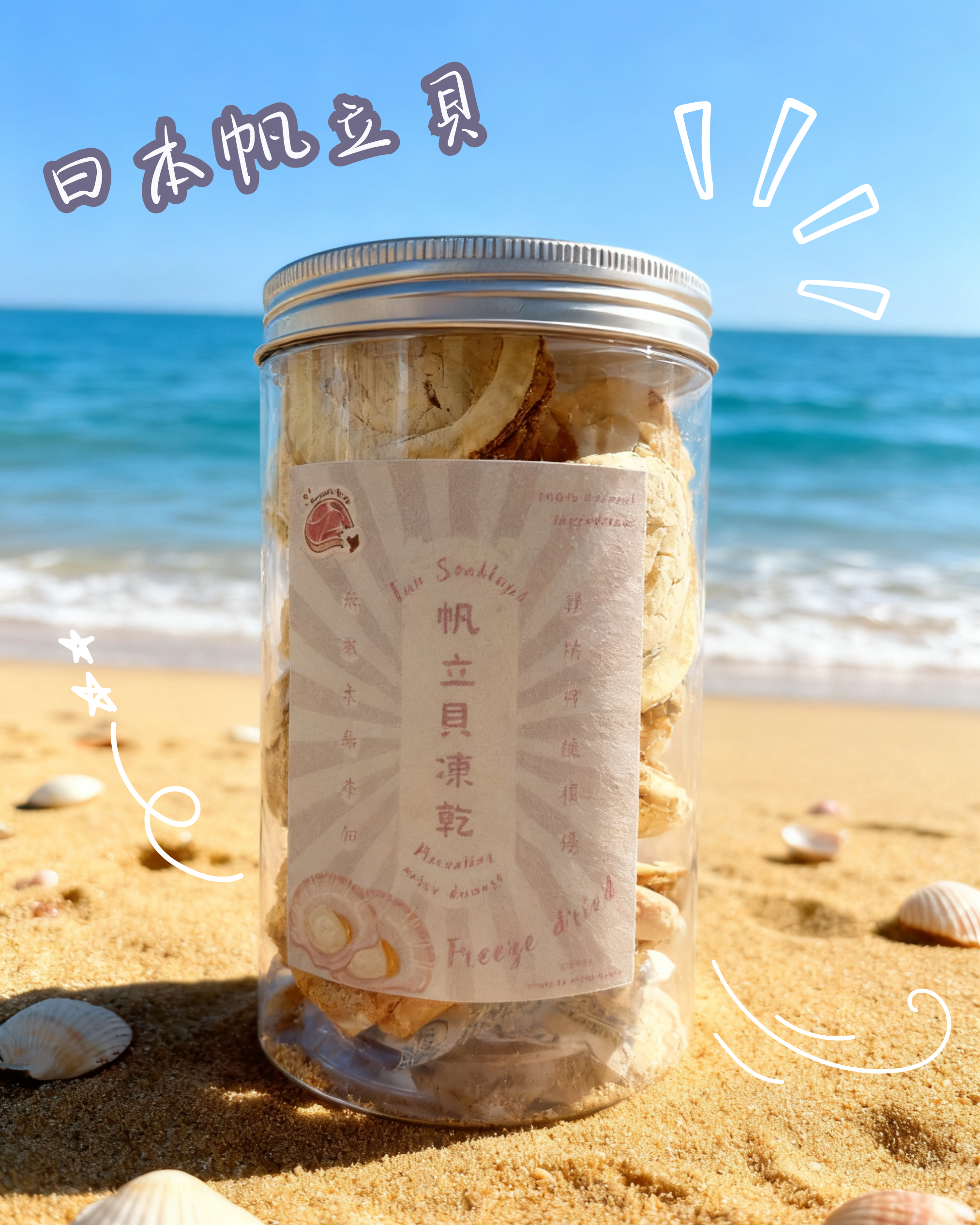 日本帆立貝凍乾